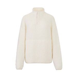 Skims Cozy Knit Pullover in Bone L/XL